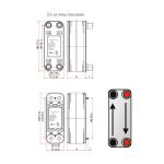 MIT MB-01 Lehimli Tip Plakalı Isı Eşanjör (16 Plakalı)
