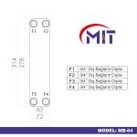 MIT MB-04 Lehimli Tip Plakalı Isı Eşanjör (24 Plakalı)